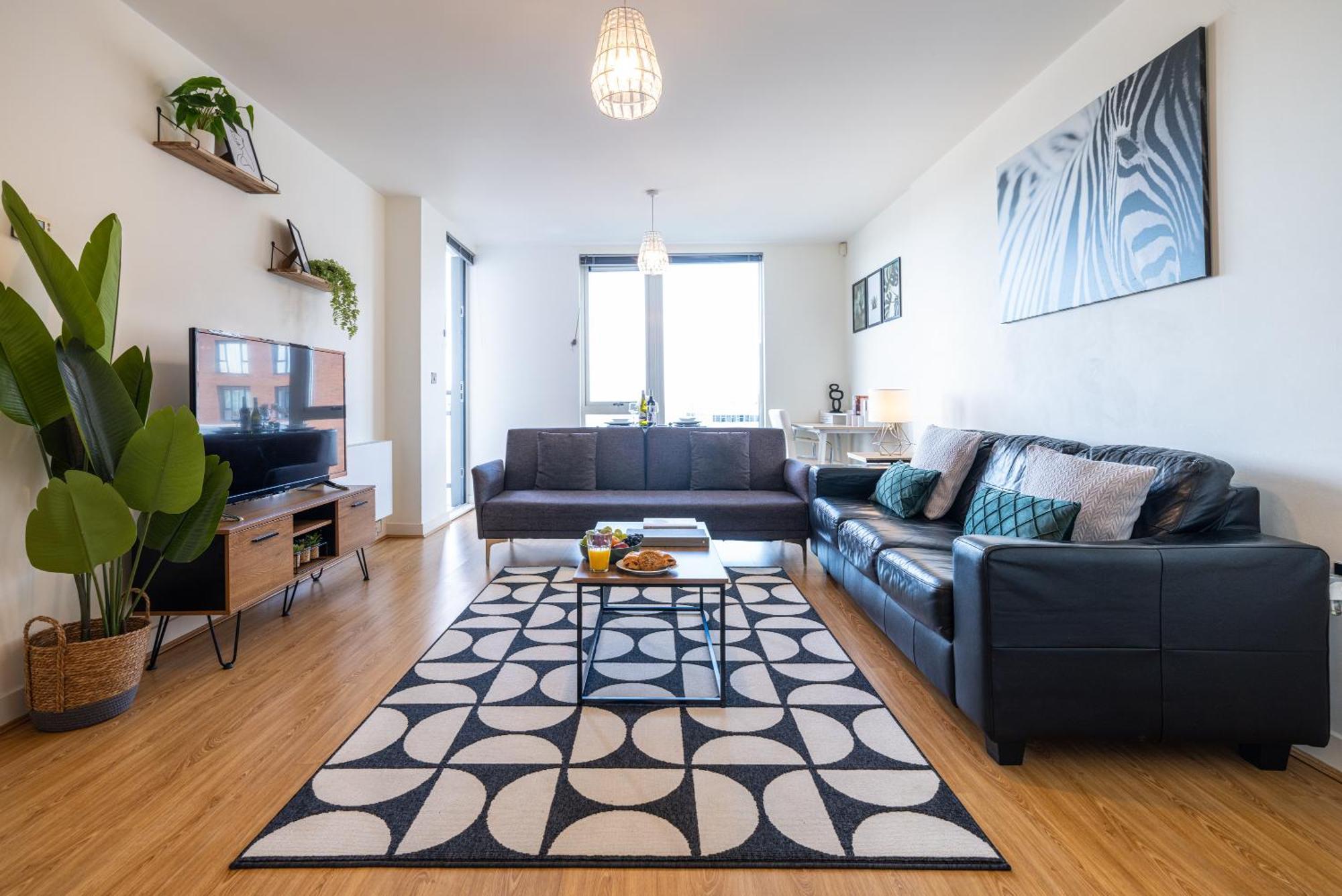 Stylish City Centre Apartment - Home From Home With Fully-Equipped Kitchen, Smart Tv, Netflix, Superfast Wifi, Free Parking, Self Check-In - By Brightleap Apartments Milton Keynes Exteriér fotografie