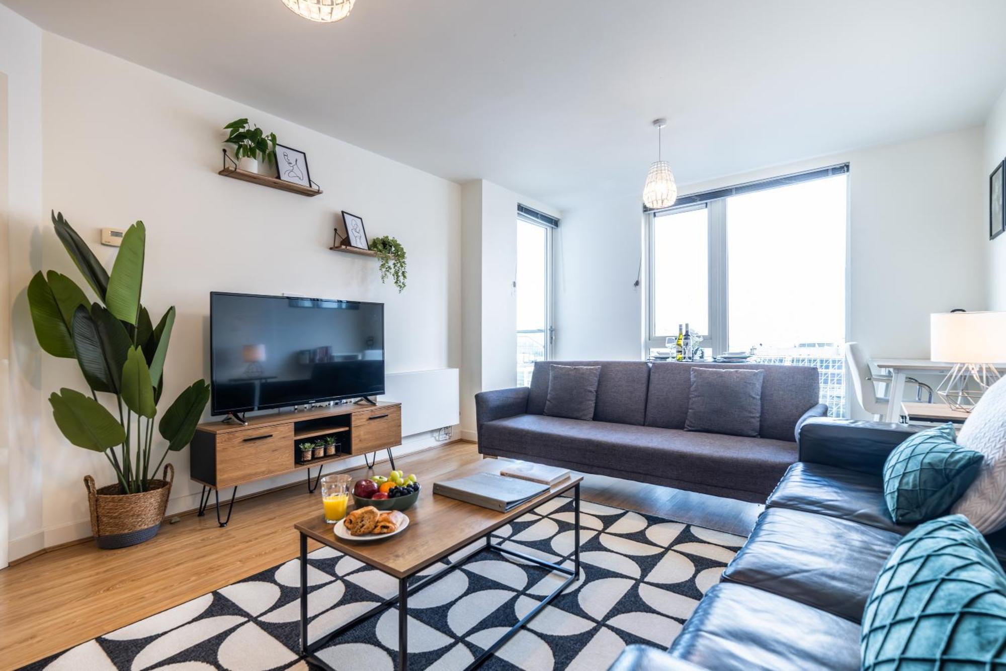 Stylish City Centre Apartment - Home From Home With Fully-Equipped Kitchen, Smart Tv, Netflix, Superfast Wifi, Free Parking, Self Check-In - By Brightleap Apartments Milton Keynes Exteriér fotografie